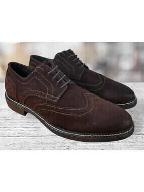 1901 Shoes Size 9 M Brown Derby Oxfords Leather Men